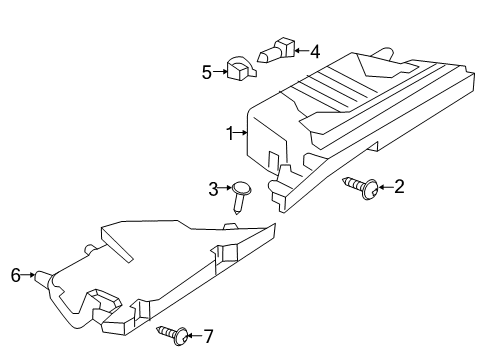 2021 Infiniti QX50 Glove Box Diagram