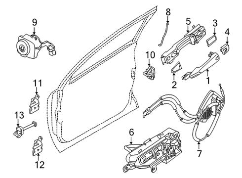 2022 Infiniti QX60 BOLT Diagram for 01121-A8051