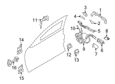 2021 Infiniti Q50 Switch Assy-Power Window,Main Diagram for 25401-4GT0A