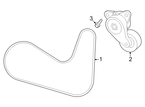 2023 Infiniti QX60 Belts & Pulleys Diagram