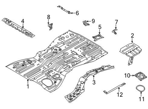 Extension-Rear Floor,Front RH Diagram for G45E0-6SAMA