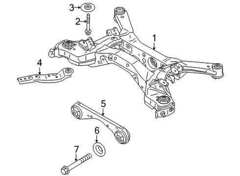 2022 Infiniti QX60 Nut Diagram for 01225-A2011