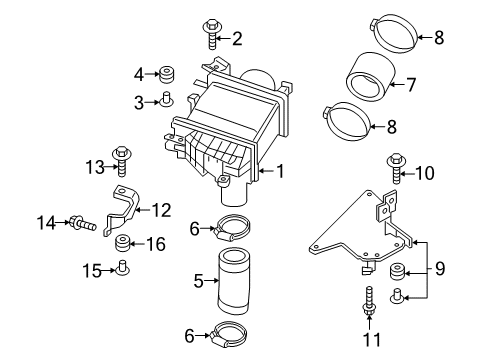 2022 Infiniti Q50 Intercooler Diagram 1