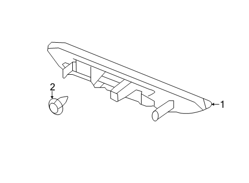 2020 Infiniti QX60 Rear Reflector Diagram