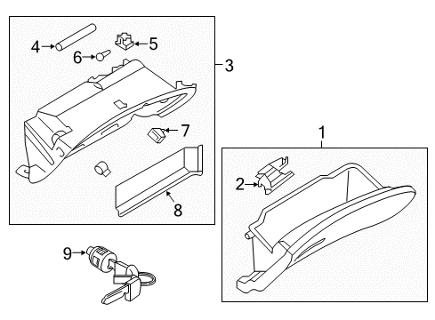 2020 Infiniti Q60 Glove Box Diagram