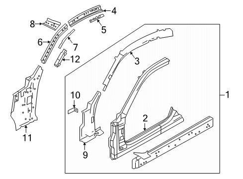 2020 Infiniti Q60 Aperture Panel Diagram