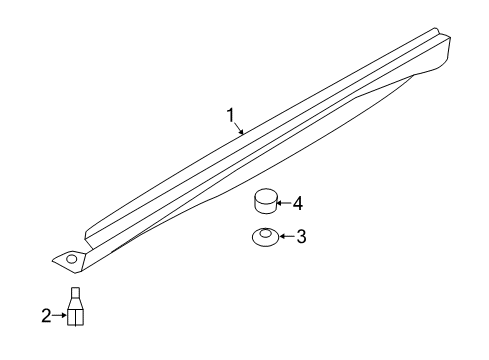 2019 Infiniti QX30 Cover Assy-Sill,LH Diagram for 76851-5DA1B