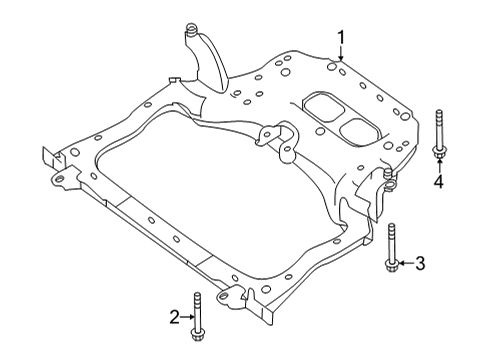 2022 Infiniti QX55 Suspension Mounting - Front Diagram