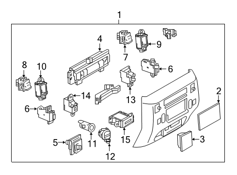 2022 Infiniti QX80 COVER-SHIFT LOCK Diagram for 96942-6JL0A