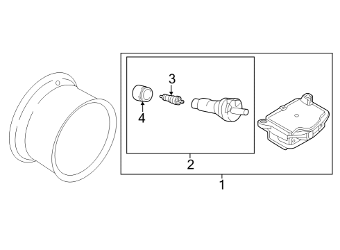 2023 Infiniti QX60 Tire Pressure Monitoring Diagram