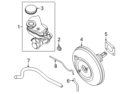 2022 Infiniti QX60 CAP OIL RESVOIR Diagram for 46020-EA20C