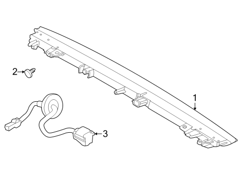 2022 Infiniti QX60 High Mount Lamps Diagram