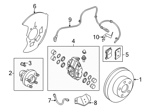 2022 Infiniti Q50 Brake Components Diagram 2