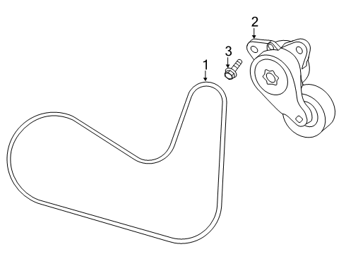 2020 Infiniti QX60 Belts & Pulleys Diagram