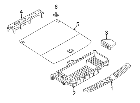 2021 Infiniti QX50 Interior Trim - Rear Body Diagram