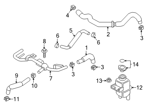 2020 Infiniti Q60 Intercooler Diagram 1