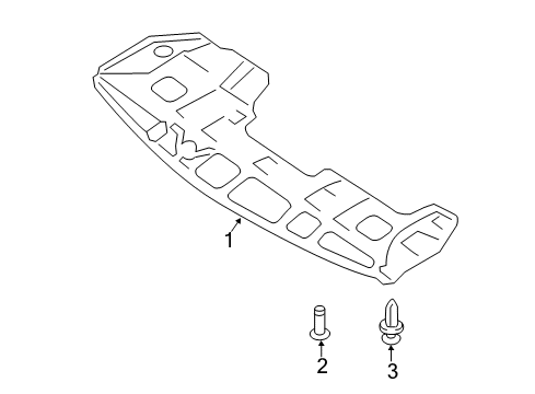 2020 Infiniti QX60 Splash Shields Diagram