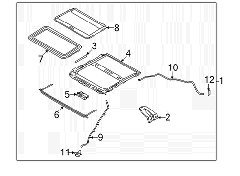 2024 Infiniti QX55 Sunroof Diagram