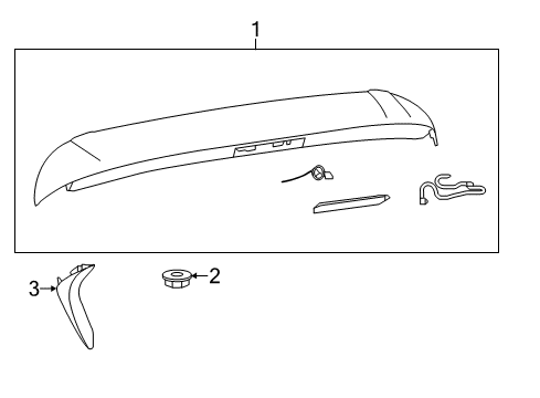 2020 Infiniti QX60 Rear Spoiler Diagram