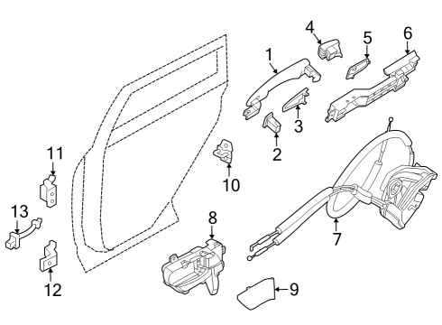 2022 Infiniti QX60 SWITCH ASSY-POWER WINDOW,ASSIST Diagram for 25411-6RA1A