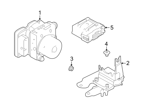 2022 Infiniti QX60 CONTROLLER ASSY-CDM Diagram for 285T3-6SA1A