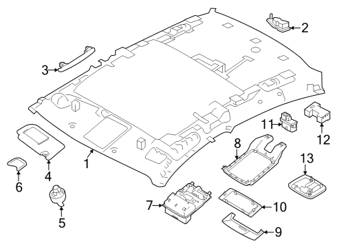 2022 Infiniti QX55 Microphone Unit-Telephone Diagram for 28336-5FA0A