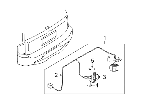 Housing Assembly-Licence Plate Diagram for 26514-7S000