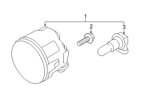 Lamp Fog RH Diagram for 26150-8999B