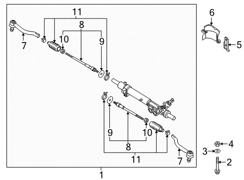 2022 Infiniti QX60 Bolt Diagram for 54368-JA02A