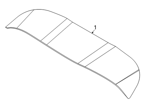 2024 Infiniti QX55 Rear Spoiler Diagram