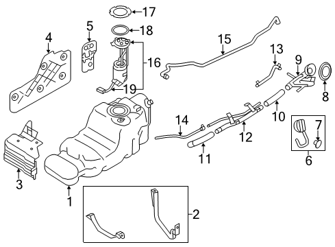 2022 Infiniti QX80 Fuel System Components Diagram