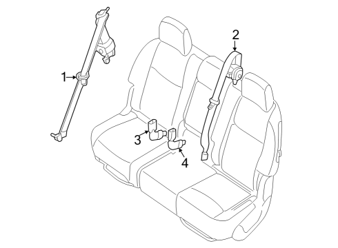 2023 Infiniti QX60 Seat Belt Diagram 2