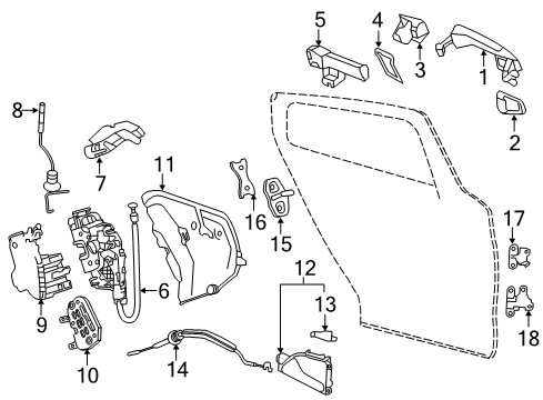 2019 Infiniti QX30 Grip-Outside Handle,Rh Diagram for 82640-5DB7A