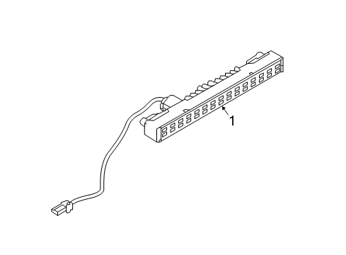 2022 Infiniti Q50 High Mount Lamps Diagram