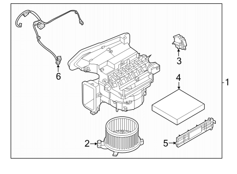 2023 Infiniti QX60 Front Blower Diagram