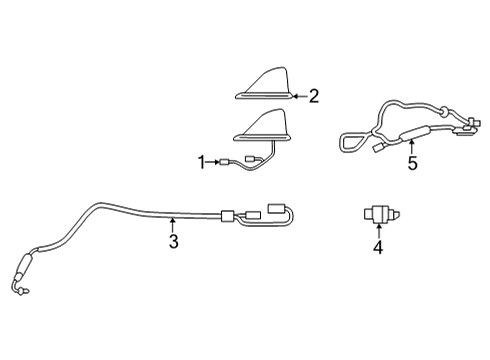 2023 Infiniti QX55 Antenna & Radio Diagram