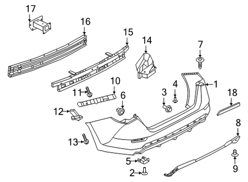 2022 Infiniti QX60 NUT Diagram for 01221-A8011