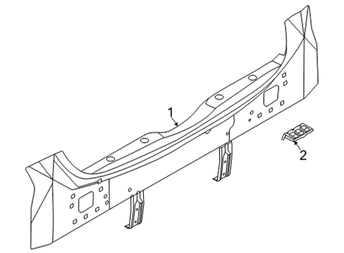 2024 Infiniti QX55 Rear Body Diagram