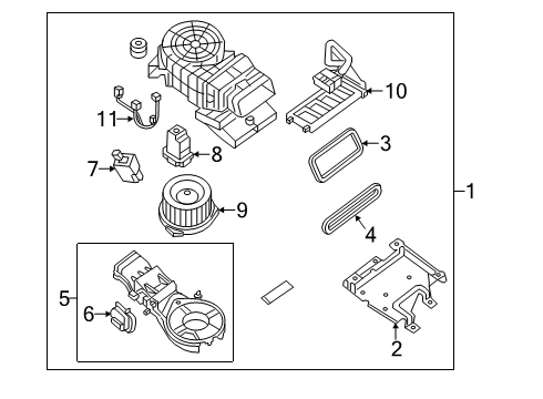 2020 Infiniti QX60 Blower Motor & Fan Diagram 2