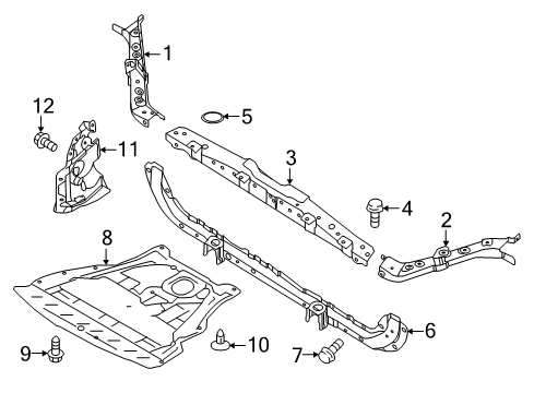 2022 Infiniti QX60 Bolt Diagram for 01121-A8041