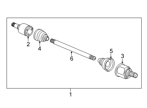 2021 Infiniti QX50 Drive Axles - Front Diagram 2