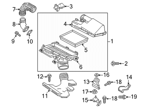 2022 Infiniti QX55 Filters Diagram 1