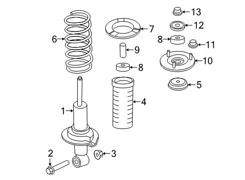 2021 Infiniti QX80 Struts & Components - Front Diagram 2