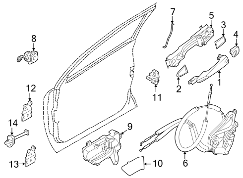 2022 Infiniti QX60 Switch Assy-Power Window,Main Diagram for 25401-6SA3A