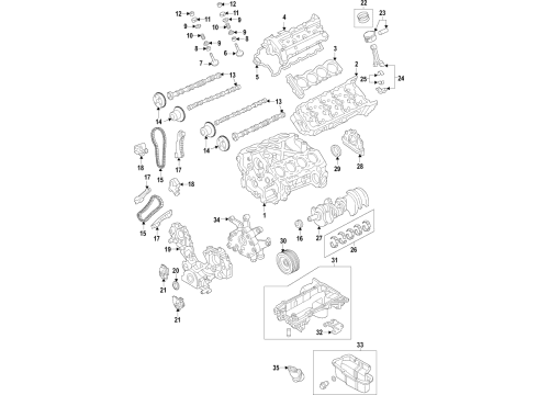 2020 Infiniti QX80 Valve Intake Diagram for 13201-EZ31A