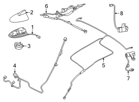 2020 Infiniti Q60 Antenna & Radio Diagram