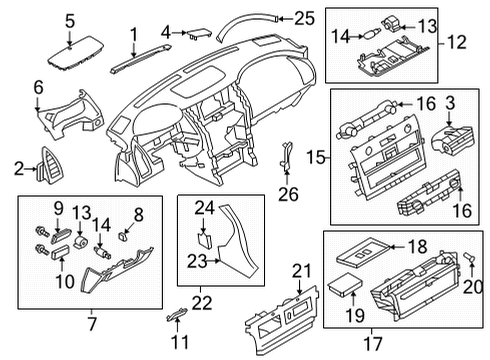 2020 Infiniti QX80 Lid-Cluster Diagram for 68240-6JF0B