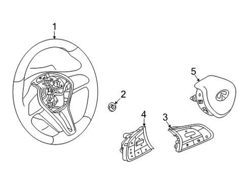 2022 Infiniti QX55 Steering Column & Wheel, Steering Gear & Linkage Diagram 4