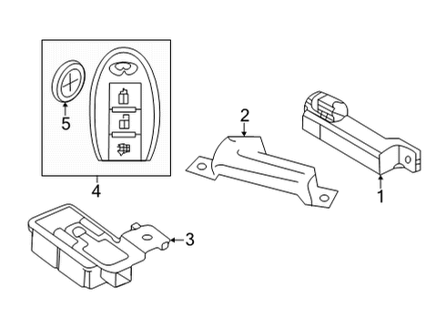 2023 Infiniti QX55 Keyless Entry Components Diagram