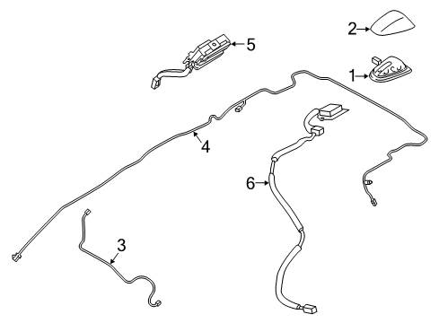 2022 Infiniti QX80 Antenna & Radio Diagram